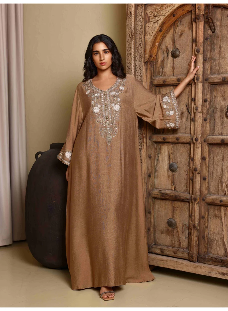 اكسا جلابية قصر إيكس كيه إيه  بني